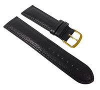 Öko Nappa Uhrenarmband Nappaleder schwarz 22349G