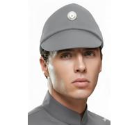 OEM Star Wars Imperial Offizier Cap Hat Wear Kostüm Schwarz Grau Grün Farbe/Größe (L, Grau)