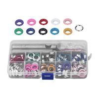 Ösen-Kit, Ösen-Werkzeugsatz 120-teilige Öse 10 mm bunt, satte Farben, breite Anwendung für Taschen