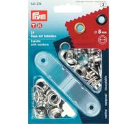 Ösen und Scheiben MS silberfarbig 8,0 mm