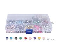 Ösen Werkzeug Set 1000 Stück, Eisen & Kunststoff, 3mm Ösen, 10 Farben DIY Basteln - Praktisch, Langlebig, Ideal für Schuhe und Kleidung