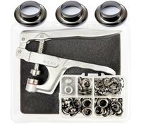 Ösenzange 10mm Schwarz Ösen set mit werkzeug Ösenwerkzeug für Außenwerbung, Stoffe, Planen, Tüllen, Planen und Banner
