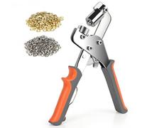 Ösenzange Set mit 500 Stück Ösen (Innen-Ø 10mm), Hand-Ösen-Setzwerkzeug, Lochzangen-Set für Planen, Stoffe, Leder, Gürtel, Markisen und Karton