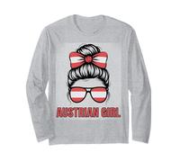 Österreichisches Mädchen Österreich Pride Flagge Match Winner Game Day Home Langarmshirt