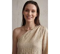Off-Shoulder Cut-Out Baumwoll-Popeline-Bluse S