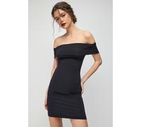 Off-Shoulder Polyamid-Kleid S
