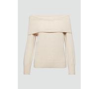 Off-Shoulder Strickpullover mit Rippbündchen 36 Beige 2158796.81W9.36