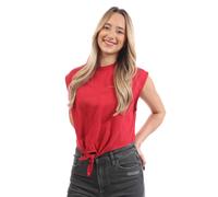 Off White - "Arrow" kurzes T-Shirt für Damen (Rot) EU 34 / UK 6