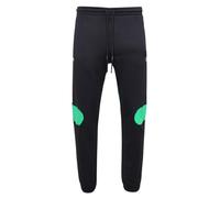 Off-White Green Diag Outline Design Schwarze Jogginghose mit Bundchen L