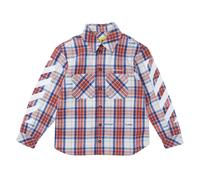 Off White - Hemd für Damen, Flanell (Rot/Blau/Weiß) EU 36 / UK 8