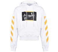 Off-White Karawane Malerei über weißem Hoodie S