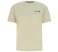 Off-White OW Logo Regular Fit Beige T-Shirt 2XS