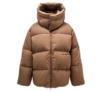 Off-White OW Race Canvas Camel Beige Puffer-Daunenjacke S
