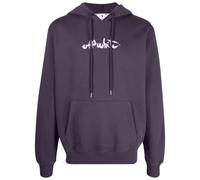 Off-White Paint Arrow Logo Slim Fit Kapuzenpullover in Aubergine-Lila XL