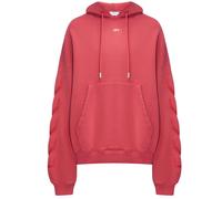 Off-White St. Matthew Design Skate Fit Kapuzenpullover in verwaschenem Rot XL