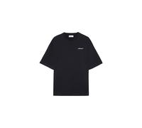 Off White T Shirt mit Tattoo Arrow Stickerei Schwarz Herren