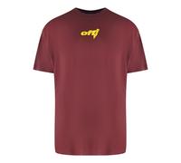 Off-White Thunder Stable T-Shirt in Burgunderrot mit übergroßer Passform XL