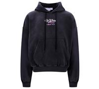 Off-White Wave Off Boxy Schwarzer Kapuzenpullover M