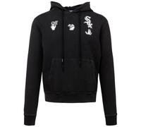 Off-White X MLB Chicago White Sox Slim Fit Schwarzer Kapuzenpullover S