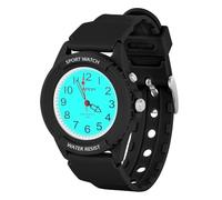 OFFCUP Armbanduhr Damen Sportliche Armbanduhr Analog Herren 50M Wasserdicht Damenuhr mit Leuchtendes Zifferblatt Quarz Armband Uhren Damen Nachtlicht für Casual Sportliche Anlässe (Schwarz)