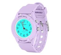 OFFCUP Armbanduhr Damen Sportliche Armbanduhr Analog Herren 50M Wasserdicht Damenuhr mit Leuchtendes Zifferblatt Quarz Armband Uhren Damen Nachtlicht für Casual Sportliche Anlässe (Lila)