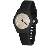 OFFCUP Damenuhr, Damen Analog Quarz Uhr mit Silikon Armband, Uhren Damen Sportlich Elegant Casual Armbanduhr Krankenschwester Quarzuhr Farbe Buntfarbig, 38 mm Gehäusegröße-Schwarz