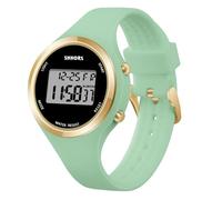 OFFCUP Damenuhr, Digital Uhr Damen mit Silikon Armband, Armbanduhr Damen Uhren mit Wecker Stoppuhr LED Licht Datum Sportlich Elegant Weitwinkel Casual Digitaluhren (Grün)