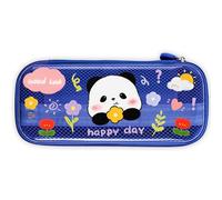 OFFCUP Federmäppchen Federtaschen Mäppchen 2 Fächer Mesh Etui Stifte Teenager Mäppchen Reißverschluss Pencil Case Schreibwaren Organizer Erwachsene für Schule & Büro -Blau