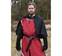 Offene Mittelalter-Gugel schwarz "Markus", Canvas