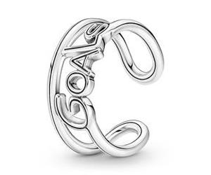 Offener Ring Goals für Damen aus 925er Silber