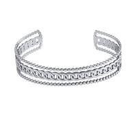 Offenes Damen Armband aus Edelstahl Inaros