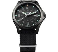 Officer Pro Traser Herren Armbanduhr Natoband Schwarz 42 mm, Selbstleuchtend, Wasserdichtigkeit: 10bar, Höhe 10,5 mm, 107422