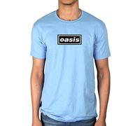 Official Classic Oasis Logo T-Shirt Definitely Maybe Alternative Rock Band
