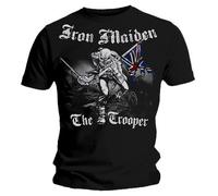 Official T Shirt IRON MAIDEN Watermark SKETCHED TROOPER Vintage Eddie S