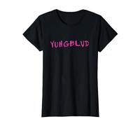 Official YUNGBLUD Logo D Alternative Rockmusik T-Shirt, Damen, Schwarz, L