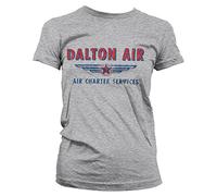 Officially Licensed Merchandise Daltons Air Charter Service Women T-Shirt (H.Grey), X-Large