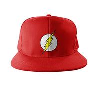 Officially Licensed Merchandise Flash Shield Embroidered Adjustable Size Snapback Cap (RED)