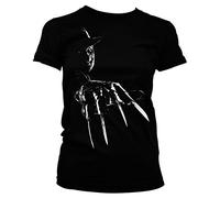 Officially Licensed Merchandise Freddy Krueger Women T-Shirt (Black), X-Large