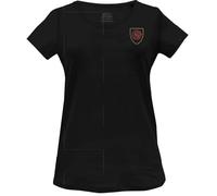 Officiel House of Dragon T-Shirt Femme Dragon Logo Imprimé Cotton Round Neck Tee Westeros Inspired Casual Wear Breathable Short Sleeve Top - Targaryen Fan Gift, Noir_Taille M