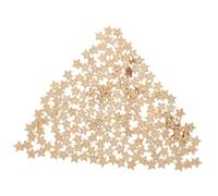 OFFIGAM 200 Stück Holzknöpfe Sternform aus Naturholz 1,3 X 1,3cm mit 2 Löchern für Basteln Scrapbooking Nähen