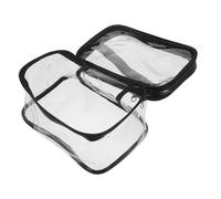 OFFIGAM Transparenter Kulturbeutel Reißverschluss Reise-Kosmetiktasche Durchsichtige Make-up-Tasche Für Zug Outdoor-aktivitäten Und Fitnessstudio Leicht Zu Reinigen Und Praktisch