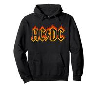 Offiziell AC/DC Flames Logo Artwork ACDC Rock Pullover Hoodie