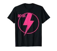 Offiziell AC/DC Pink Distressed Logo ACDC T-Shirt