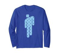 Offiziell Billie Eilish Merch Musik für Fans Indie Pop Langarmshirt, Unisex für Erwachsene, Königsblau, M