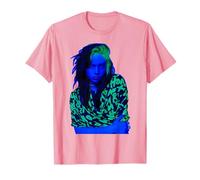 Offiziell Billie Eilish Neon Portrait Progressive Indie-Pop T-Shirt