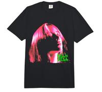 Offiziell Billie Eilish Pink Iconic Portrait Outline Comfort Colors Adult Heavyweight T-Shirt