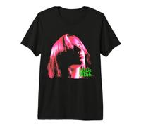 Offiziell Billie Eilish Pink Iconic Portrait Outline Premium T-Shirt