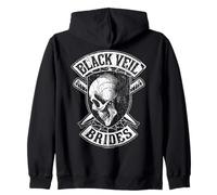 Offiziell Black Veil Brides Totenkopf Baseballschläger Band Kapuzenjacke