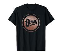 Offiziell David Bowie Music Rock Rose Gold Circle T-Shirt