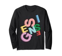 Offiziell Genesis Colored Logo 3D Langarmshirt